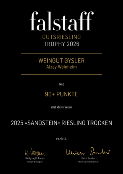 Alternative view of SANDSTEIN - Riesling 2025 trocken